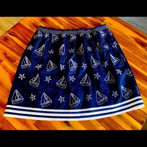 Anthropologie Embroidered “Starchart” Skirt - Size L